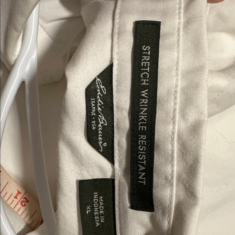 2 for $20 Eddie Bauer wrinkle resistant white shirt - Picture 3 of 3